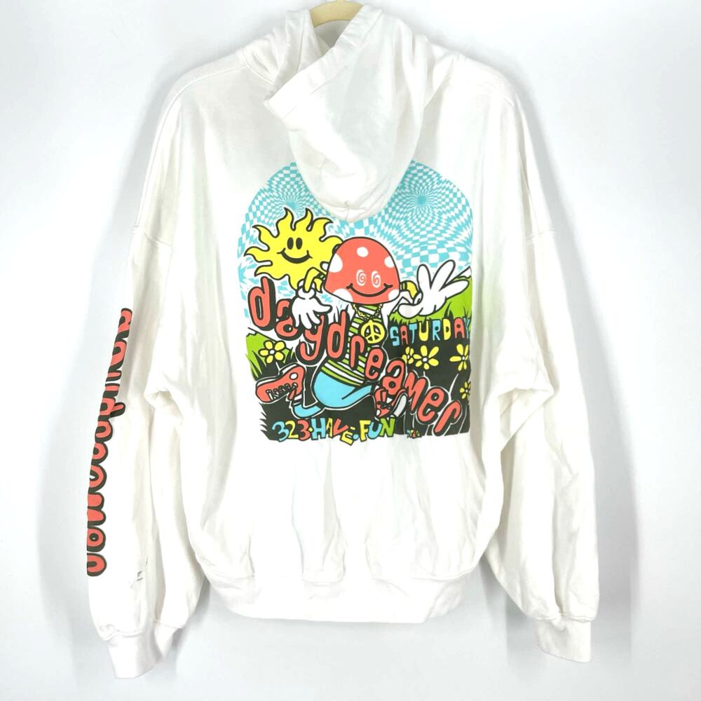 Daydreamer‎ Flyer Oversized Mushroom Hoodie Sweatershirt Size Small